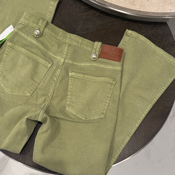 Sam Edelman Sage Green kick flare Jeans size 26 - Picture 14 of 16